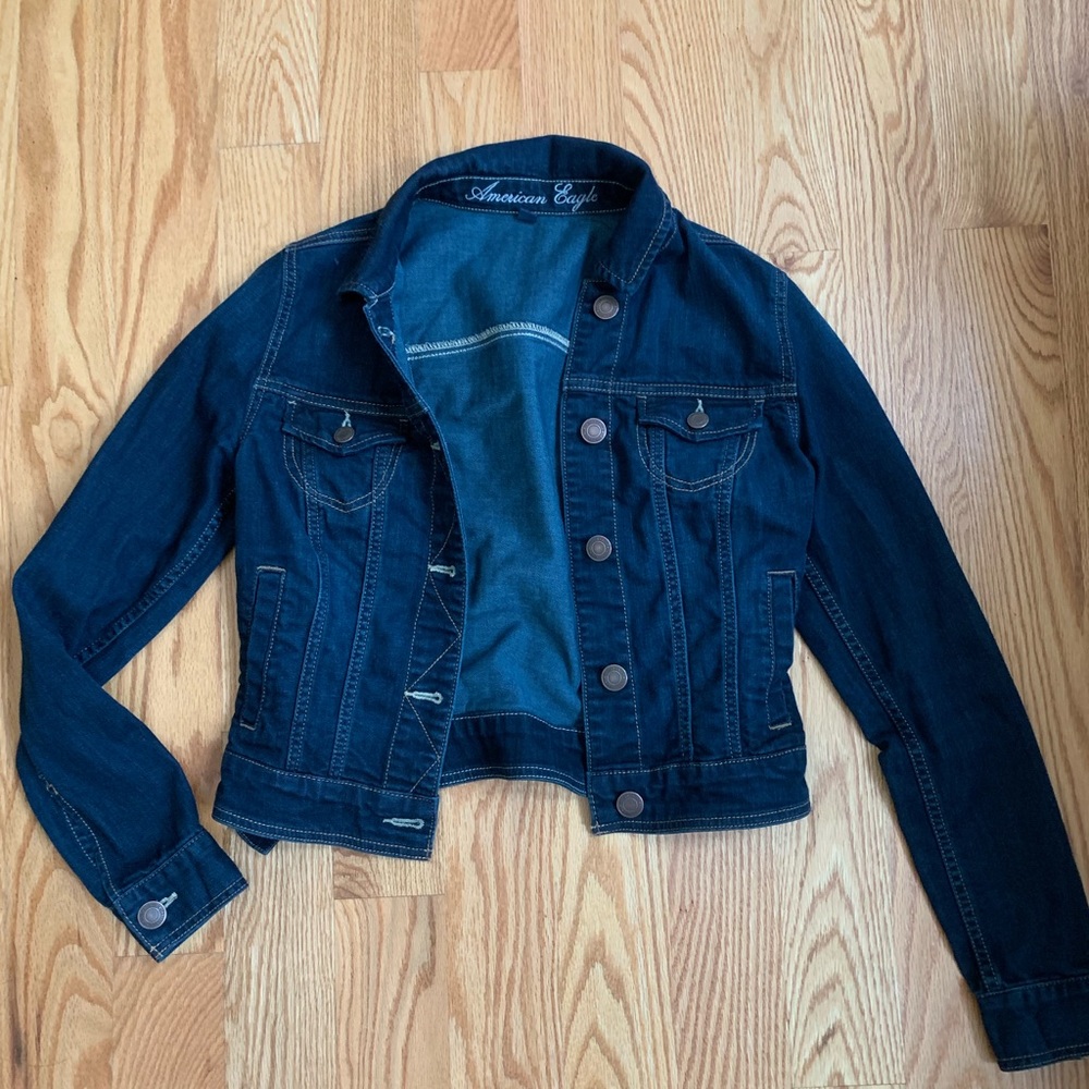 AE DARK BLUE DENIM JACKET